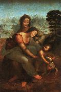  Leonardo  Da Vinci Virgin and Child with St Anne China oil painting reproduction